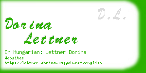 dorina lettner business card